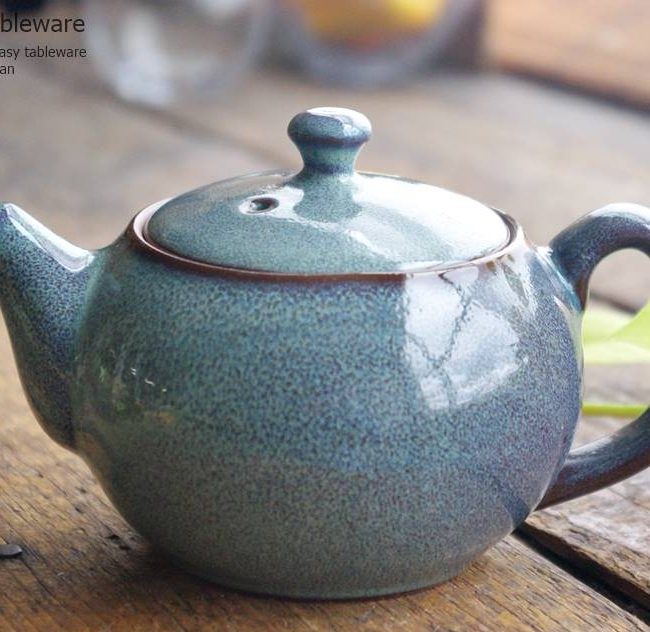 和食器 美味しい お茶 急須 ティーポット 緑釉 茶漉し付 茶器 食器