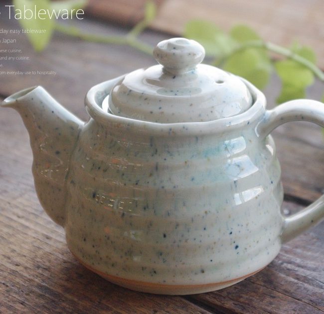 和食器 美味しい お茶 に恵まれた貫入三彩 ティーポット 茶漉し付茶器