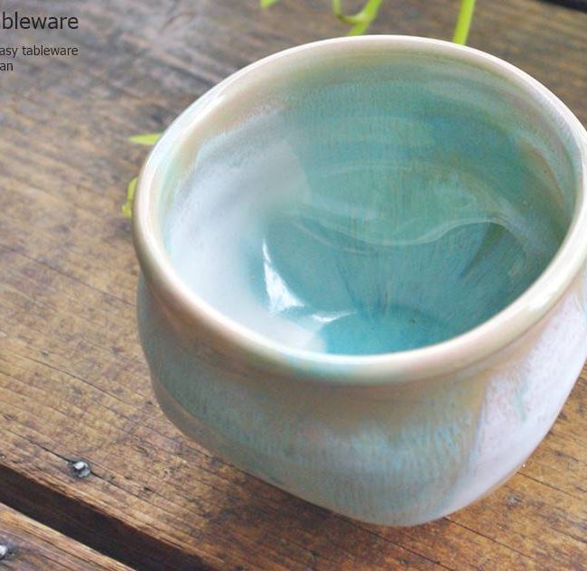 和食器 黄瀬戸 緑青流れ 抹茶碗 お抹茶 抹茶 まっちゃ お茶碗 茶碗