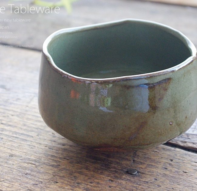 和食器 緑彩釉貫入 抹茶碗 お抹茶 抹茶 まっちゃ お茶碗 茶碗 茶器 